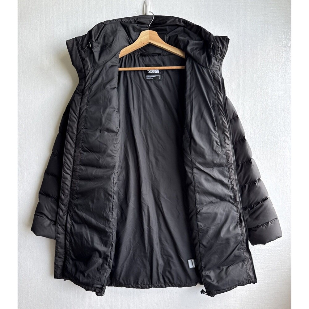 The North Face Gotham Parka II Womens Large 550 Down Jacket Black Hooded $289 - Picture 6 of 11